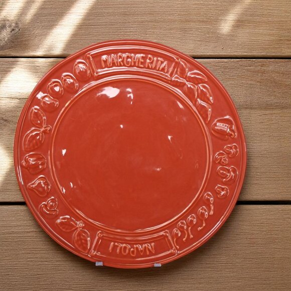 LA Ceramica Pizza Platter Round Serving Made In Italy 13" - Picture 1 of 8